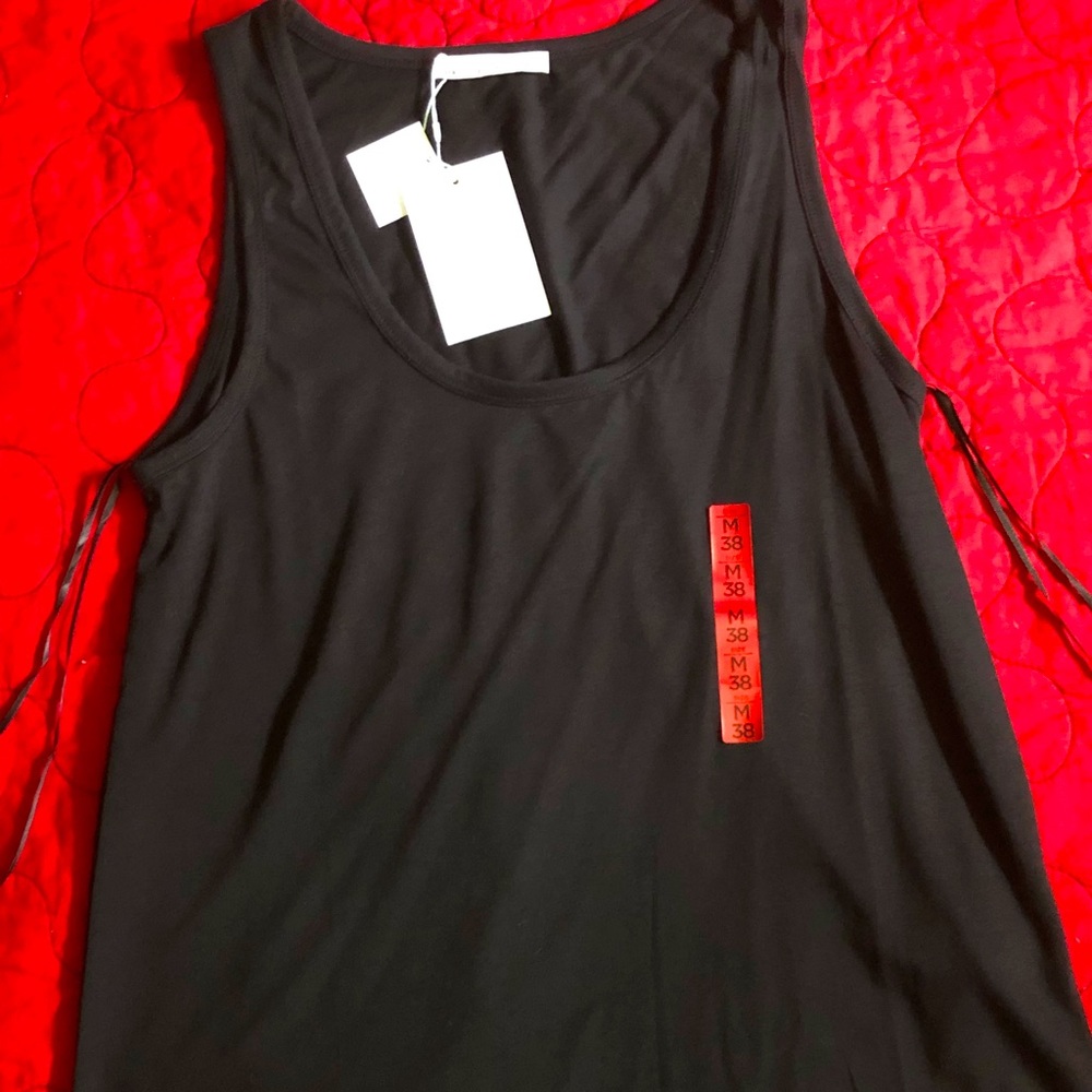 Black Ecologically Grown Cotton Tank